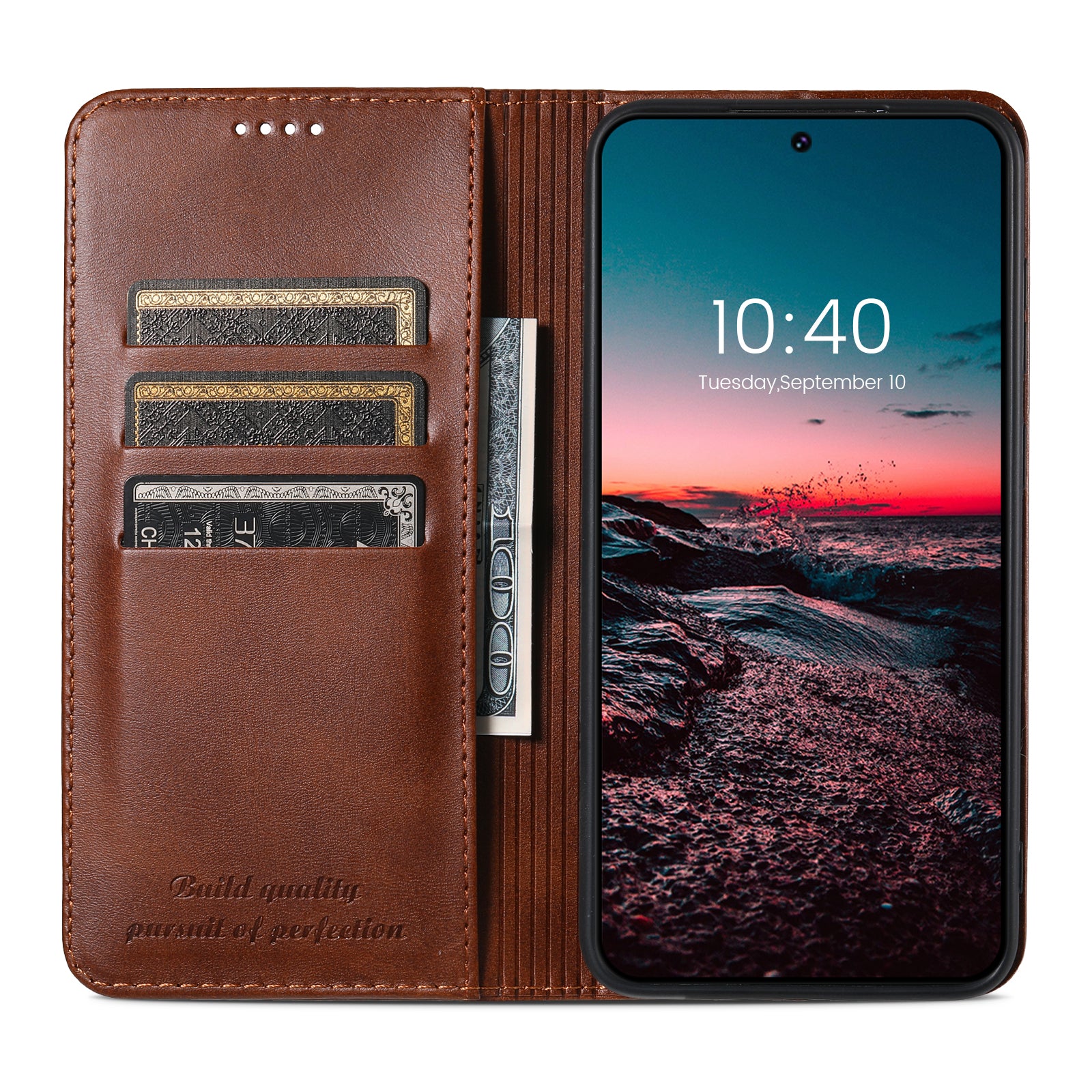 SUTENI For Samsung Galaxy S23 Wallet Design Fully Wrapped Automatic Closing Flip PU Leather TPU Cover Case with Stand SUTENI For Samsung Galaxy S23 Wallet Design Fully Wrapped Automatic Closing Flip PU Leather TPU Cover Case with Stand